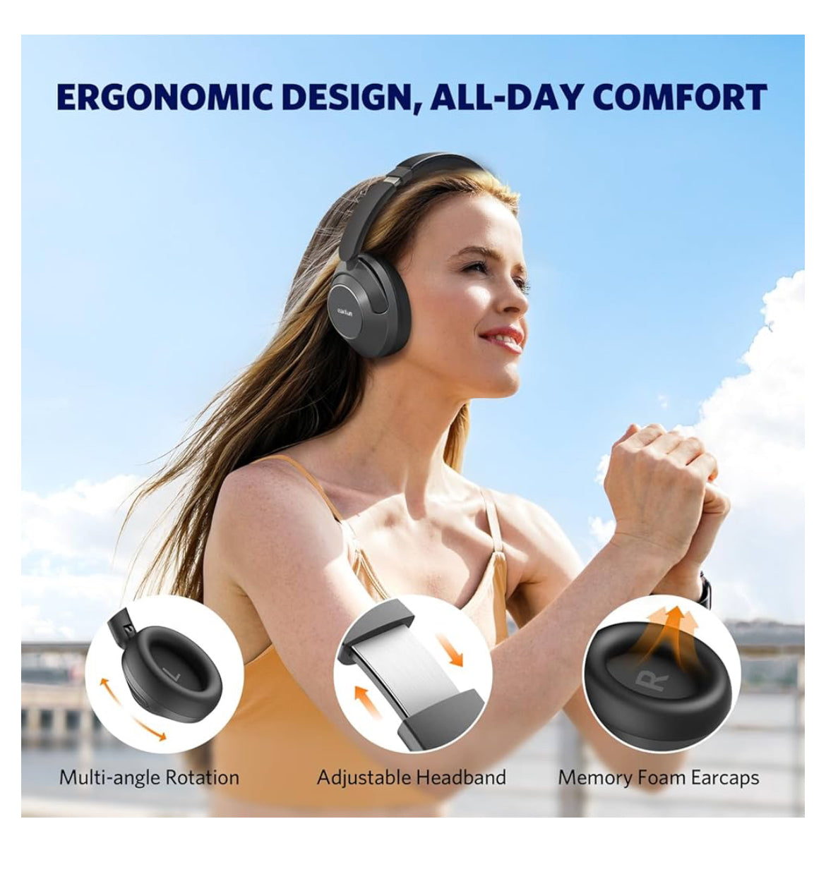 EarFun Wave Pro Active Noise Canceling Headphones